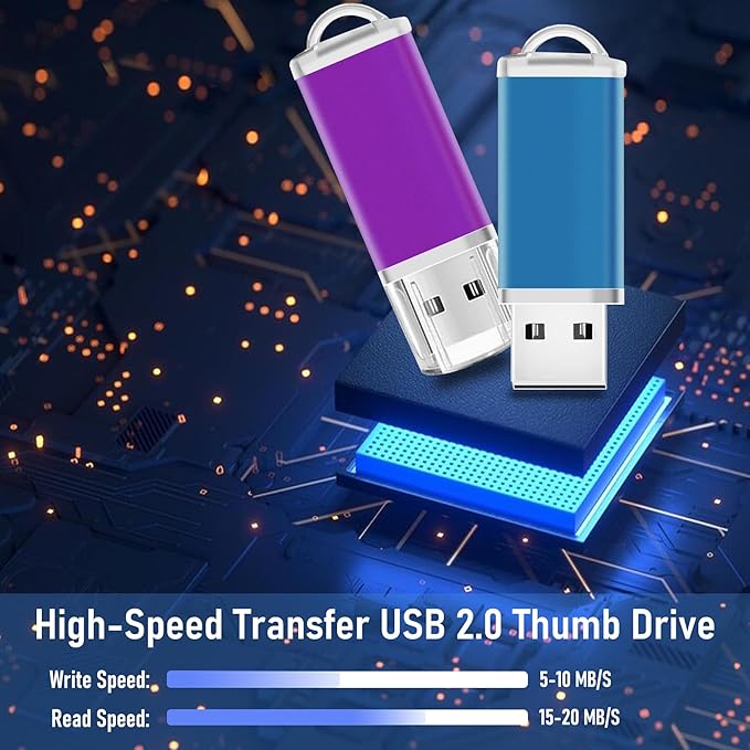4GB USB Flash Drive 50 Pack Nicepicten Bulk USB 2.0 Thumb Drives Pack, USB Drives Bulk Memory Stick Jump Drive Multipack - 4GB Colorful