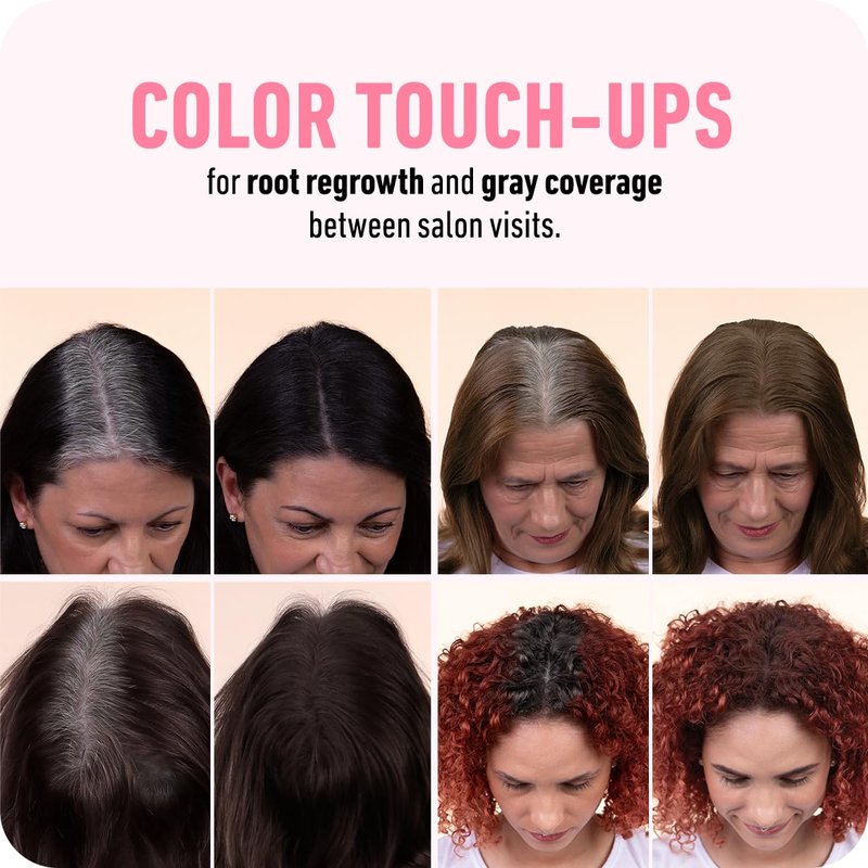 BOLDIFY Hairline Powder - Water-Resistant Root Touch Up Hair Color for Gray Coverage - 24-Hour Stain-Proof, Mess-Free Hair Powder for Thinning Hair - Light Brown