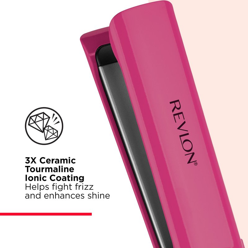 REVLON Smooth Brilliance Ceramic Extra Long Flat Iron, 1-1/2" inch