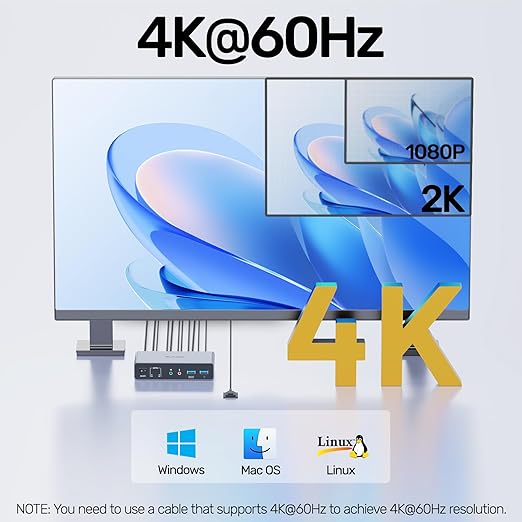 SUIDEK HDMI KVM Switch 2 Monitors 2 Computers - 4K@60Hz Aluminum with 3 USB 3.0 Ports Audio & Microphone Ports Share Dual Monitors Keyboard Mouse Printer - 2 USB Cable Controller Adapter