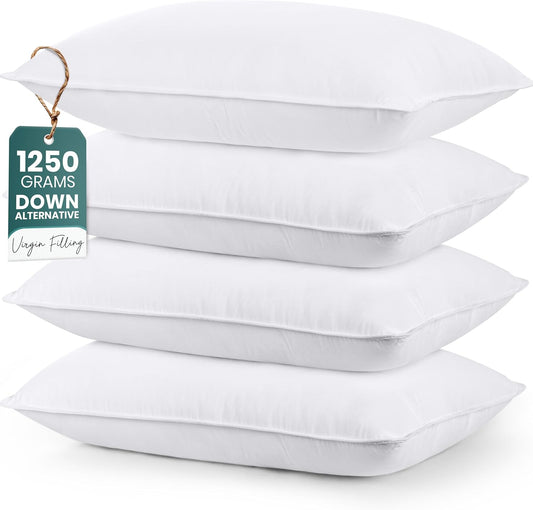 Utopia Bedding King Size Bed Pillows - Set of 4 Cooling Hotel Pillows for All Sleep Positions