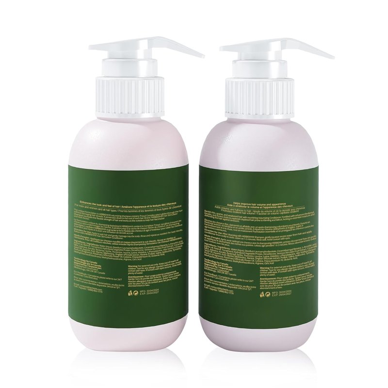 Ginger Extract Thickening Shampoo & Conditioner | Sulphate & Paraben-Free, 10 fl. oz (Pack of 2)