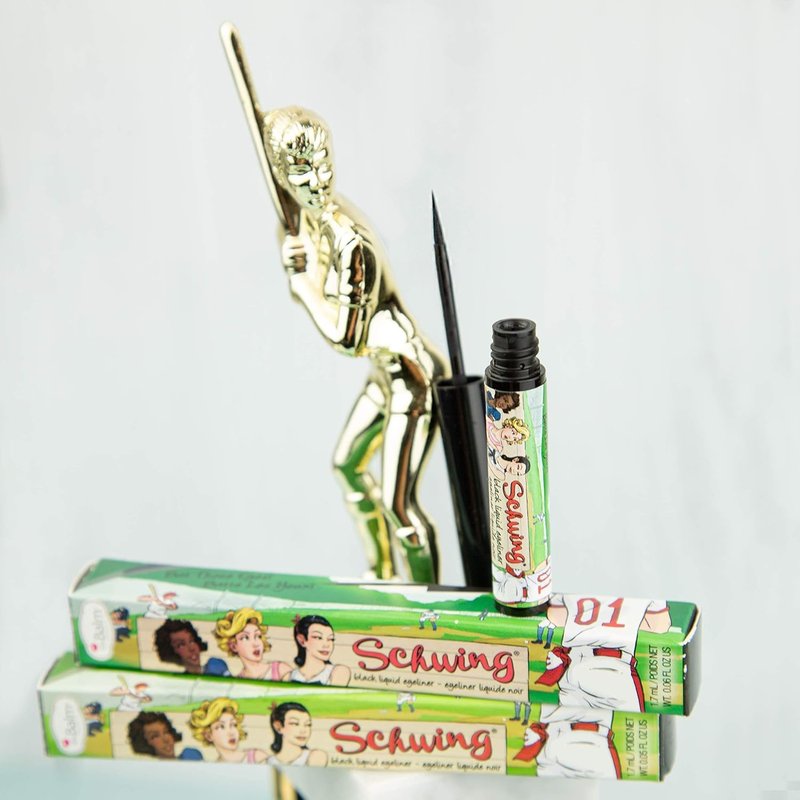 theBalm Liquid Eyeliner - Black Matte Finish for Bold Eyes | 0.05 Fl Oz