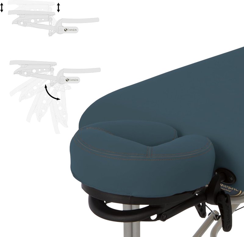 LUNA Portable Massage Table - Ultra-Lightweight Aluminum Frame with Flex-Rest Face Cradle | 29lb Carry Case