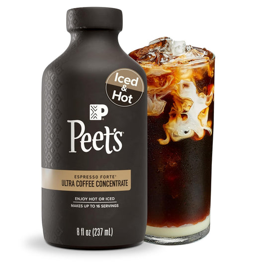 Peet's Coffee Ultra Concentrate - Instant Hot, Cold Brew or Iced Coffee, 100% Arabica, 8 Fl Oz (16 Servings)