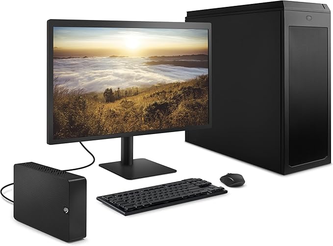 Seagate Expansion 24TB External Hard Drive HDD - USB 3.0, with Rescue Data Recovery Services (STKP24000400)