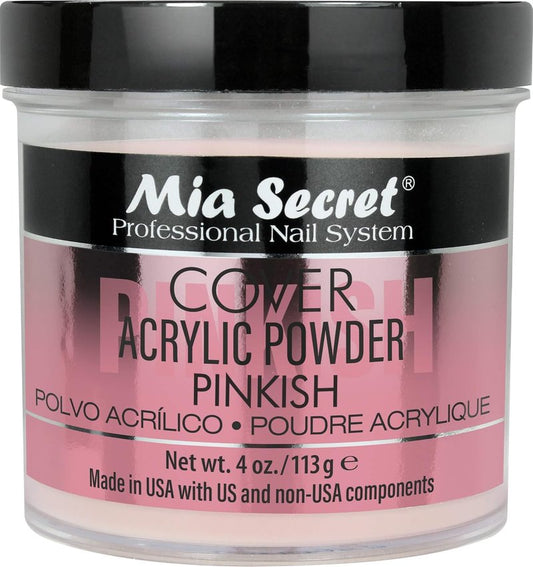 Mia Secret Pinkish Acrylic Powder - Professional Nail Art | 4oz Size