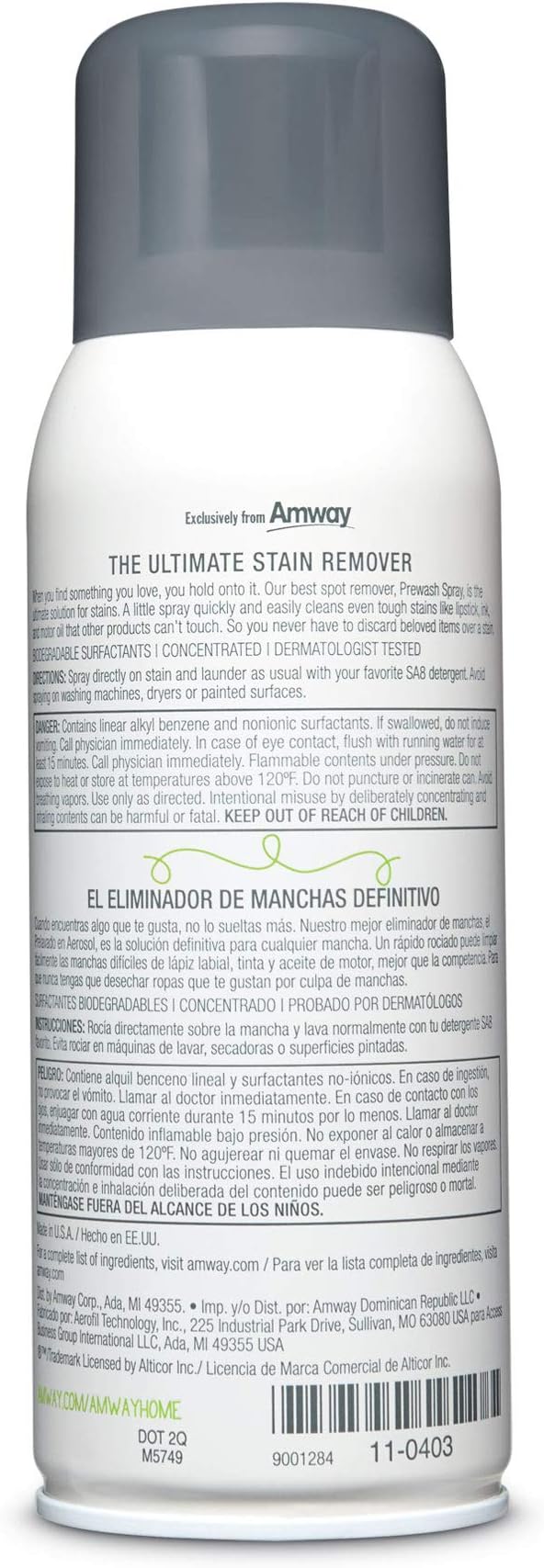 Ultimate Tough Stain Remover for Favorite Color-Fast & White Shirts/Clothes by Prewash Spray,No Scrub/Soak,Fast Getting Rid of Grease/Ink/Food/More,12.3 Oz (Pack of 3),FINAL SALE w/o RETURN