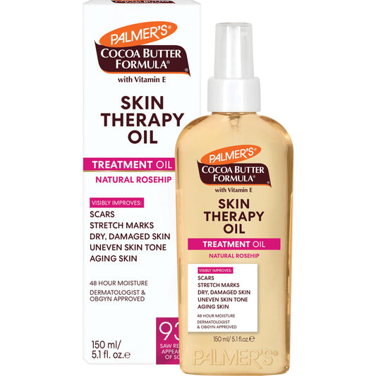 Palmer's Cocoa Butter Formula Skin Therapy Moisturizing Body Oil with Vitamin E, Rosehip Fragrance, 5.1 Ounces