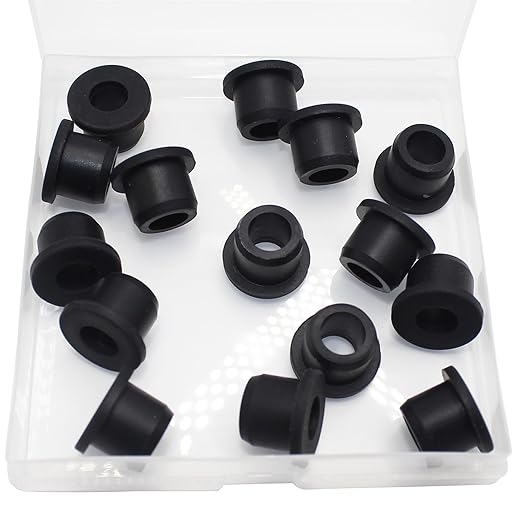 BOPOREAE 15 Pcs1/2" Drill Hole, 5/16" ID Silicone Rubber Grommets for Wiring, Automotive Firewall Hole Plug Top Hat Metal Wall Drywall Grommets for Vinyl Tubing in Hydroponic Irrigation Systems