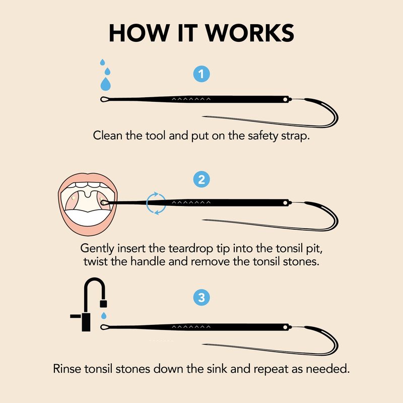 Tonsil Tech Tonsil Stone Remover Tool - Tonsil Stones Removal Kit - Made in USA