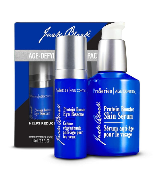 Jack Black Protein Booster Skin Serum - Anti-Aging Peptide & Antioxidant Face Serum for Men | 1.7 oz