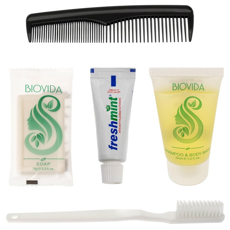24 Hygiene Kits - Essential Toiletry Kits for Men & Women | Travel & Charity 5-Piece Set