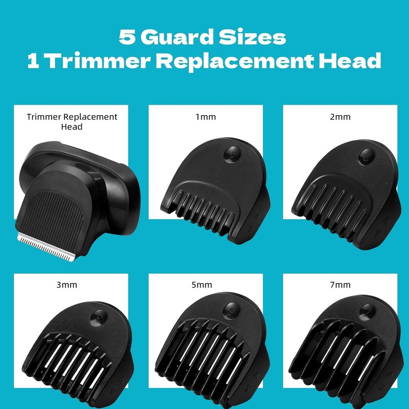 Beard Trimmer Attachment - Compatible With Braun Series 5, 6, 7 | Replacement Guide Combs 1-7mm
