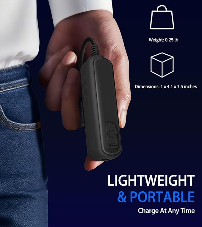 YRXVW Battery Pack for Meta/Oculus Quest 3S/3/2,5000mAh Battery VR Charger, Extend 2-4 Hours Playtime, Lightweight Fast Charging VR Headset Safe Power Bank for Meta Quest 3S/3/2 Accessories