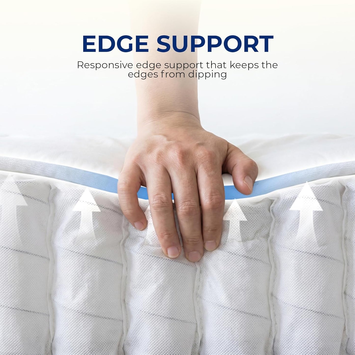 Neo Sleep Queen Size Mattress - 10 Inch Hybrid Comfort with Cooling Gel Memory Foam & Pocket Springs
