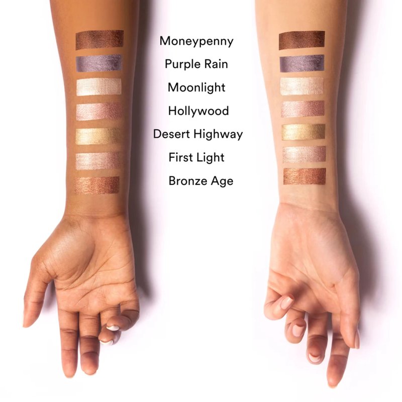 GEN SEE Mixed Media Metallic Liquid Eyeshadow, First Light – High Shine Molten Metal Eye Color, Featherlight Full Coverage Shimmer, Multi-Use Highlight Makeup, Vegan Cruelty-Free, Made in Italy
