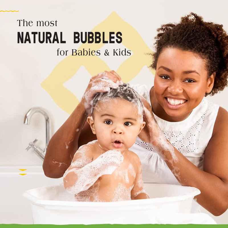 Alaffia Bubble Bath for Babies & Kids, Coconut Chamomile 2-Pack – Long-Lasting, Moisture-Rich Bubbles with Coconut Oil, 32 Fl Oz Ea