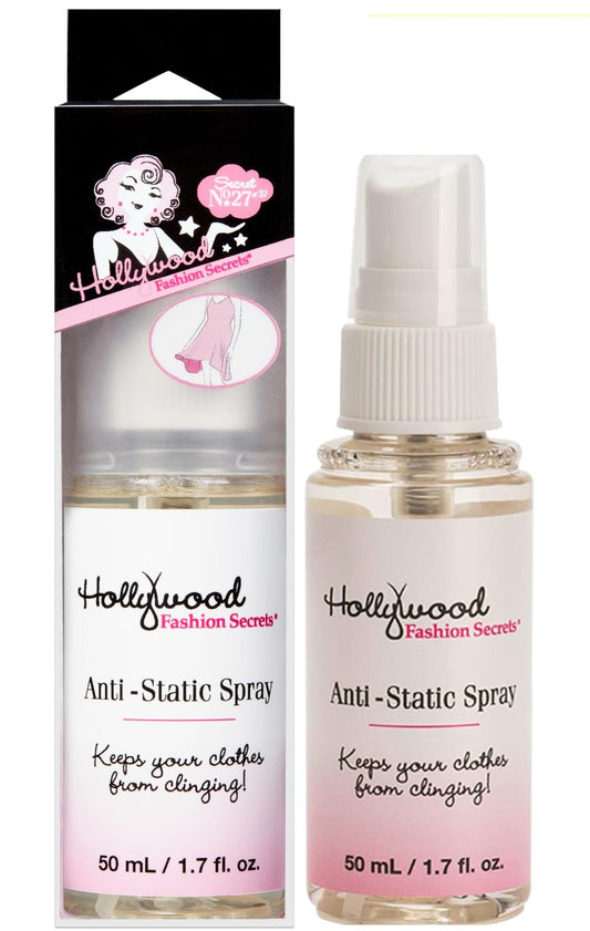 Hollywood Fashion Secrets Anti Static Spray for Clothes Static Guard Spray Travel Size, Skin & Clothing Static Eliminator, 1.7 fl oz