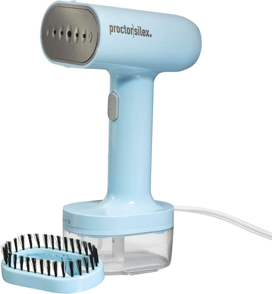 Proctor Silex Compact Travel Iron - Portable Garment Steamer for Quick Touch-Ups | 1200 Watts, Blue