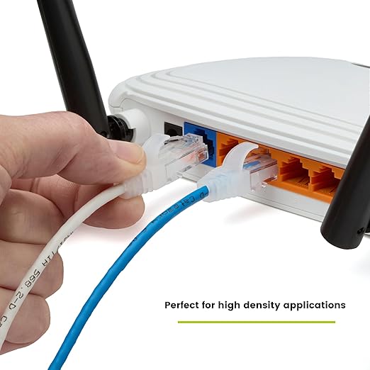 TRUECABLE Cat6 Component Rated Patch Cable, Unshielded (U/UTP), 2ft, Blue, 28AWG Stranded Pure Copper, Snagless 10G High-Speed Ethernet Cable, PoE++ 4PPoE 100W, UL Listed, RoHS-3, 5 Pack