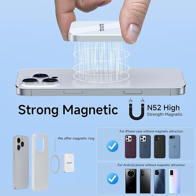 1TB Magnetic External SSD,2000MB/s Type-C USB 3.2 Gen 2x2 Portable SSD,Ultra-Slim External Hard Drive,4K ProRes Recording & Store,External Solid State Drive for iPhone15/16/17/Android/PC/Mac -PS2005