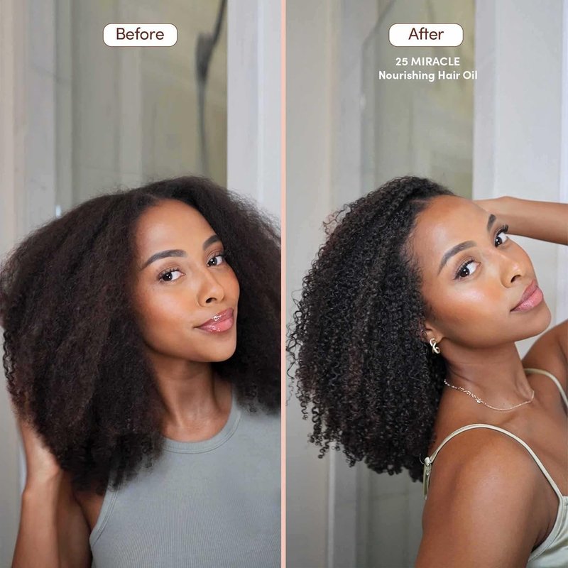 Mizani 25 Miracle Nourishing Hair Oil - Softens and Adds Weightless Shine, Hydrating & Nourishing With Coconut Oil, For Curly Hair
