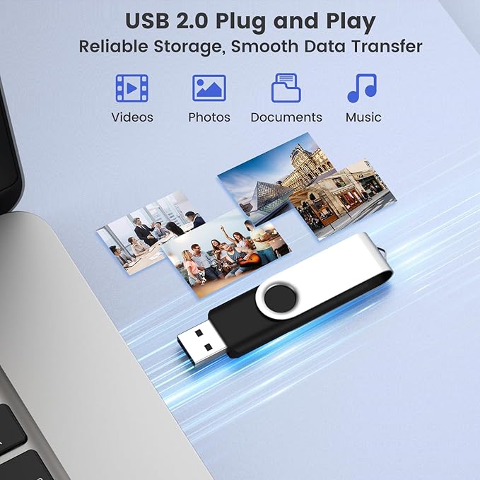 ABLAZE 16GB USB C Flash Drive 10 Pack, OTG USB 2.0 + Type C Memory Stick Dual Type C Thumb Drive Compatible with iPhone 17/16/15, Android Smartphone, Computers