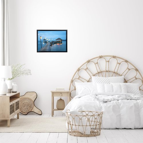 JCJMY 12x15 Picture Frame, Wall Hanging Horizontally and Vertically, 12 x 15 Wall Gallery Poster Photo Frame with Shatter Resistant Plexiglass, Black