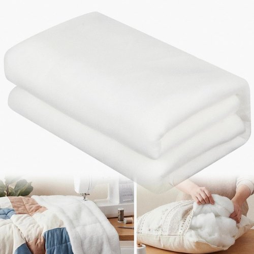 HunnmingRe Quilt Batting - Thick Fluffy Cotton for Sewing & Craft Projects | 58 Inch x 3 Ft