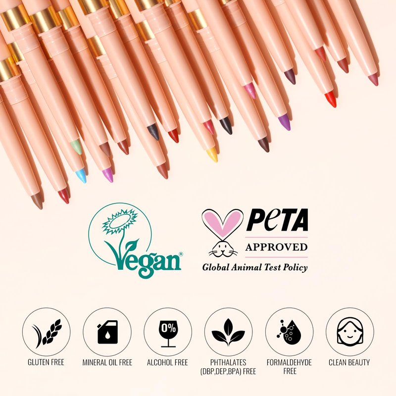 Oulac Waterproof Lipliner Pencil - Smooth and Creamy, Retractable Lip Makeup for Precision Application, Vegan & Cruelty-Free, LL05 Seductive