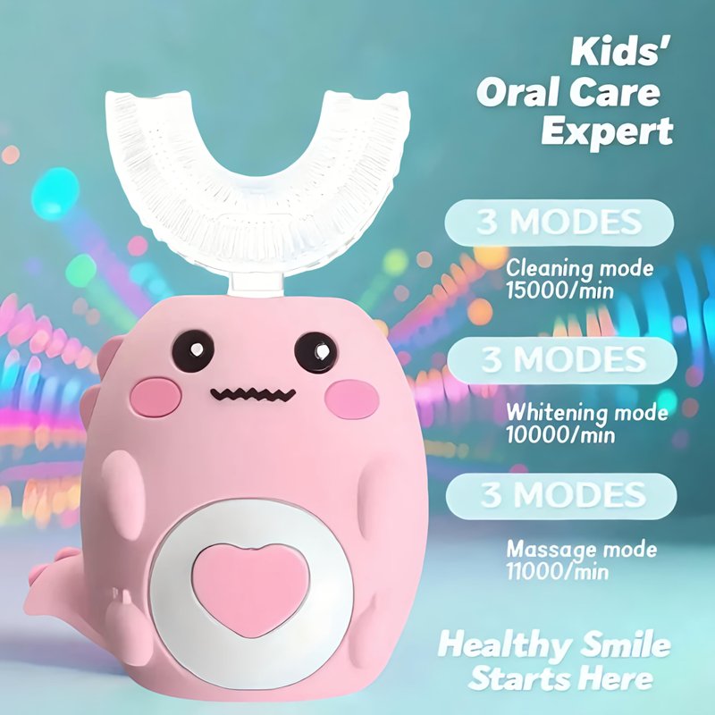 Electric Toothbrush for Children, Cute Toothbrush for Kids (Bule)