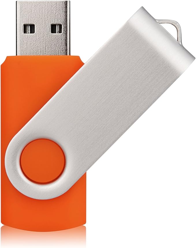 KALSAN 50 Pack 8GB USB Flash Drives - 50 Pack USB 2.0 Memory Sticks - Orange