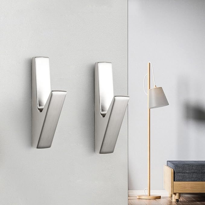 SARIHOSY 5 Pack Coat Hook,Wall Hooks,Coat Hooks Wall Mount, Metal Wall Hooks Holder for Hanging Clothes, Hats, Bags, Towels, Keys