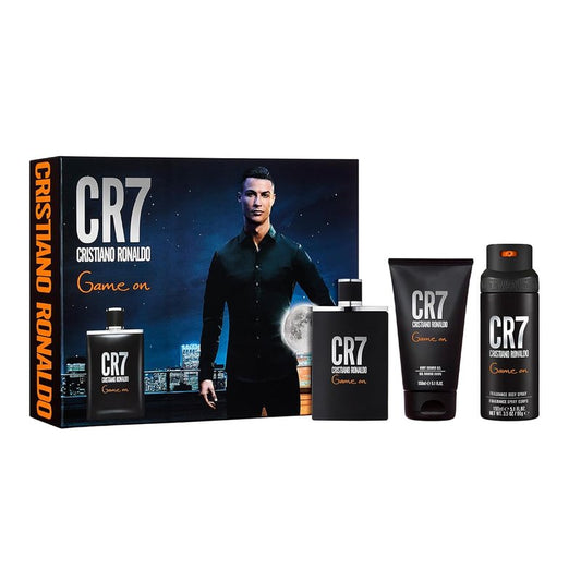 Cristiano Ronaldo Game On Men's Gift Set - 3.4oz EDT Spray, 5.1oz Shower Gel, 4.1oz Body Spray
