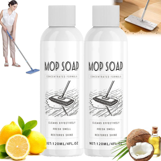 Skiennix Mop Soap | Brazilian Waves Scented Floor Cleaner - Pet-Friendly Multi-Purpose Liquid (2PCS)