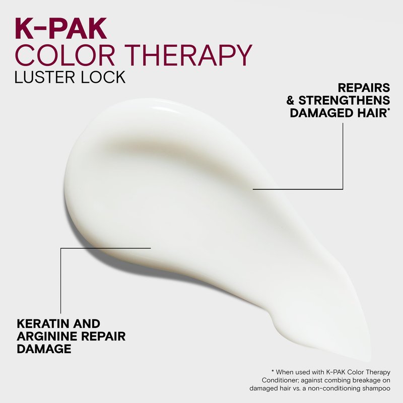 Joico K-PAK Color Therapy Luster Lock Instant Shine & Repair Treatment | For Color-Treated Hair | Boost Color Vibrancy | Repair Breakage | With Keratin & Argan Oil | 5.1 Fl Oz