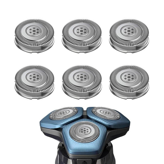 6P SH71/52 Replacement Head Compatible with Series 7000 and 5000 ，Upgraded SH71/52 Compatibility Double Blades for 7000 Replacement Heads.