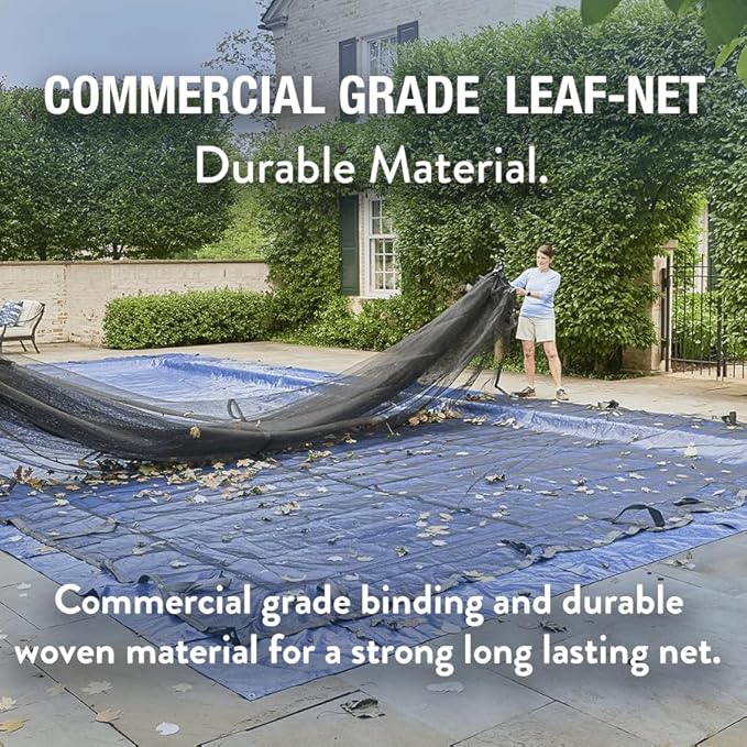 Doheny’s Professional Grade Leaf Nets for Above Ground Pools – 21' Round – Makes Clean-Ups Fast – Lightweight, Versatile & Durable – Keeps Leaves Out