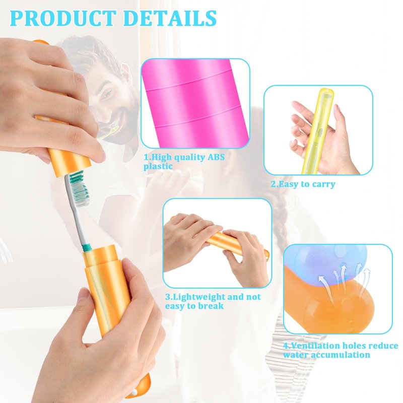 SIKEMAY 150PCS Travel Toothbrush Holder Bulk, Back to School, Classroom Pencil Case for Kids, Toothbrush Case Cover for Travel, Bathroom, Indoor, Outdoor, Trip, Camping, School