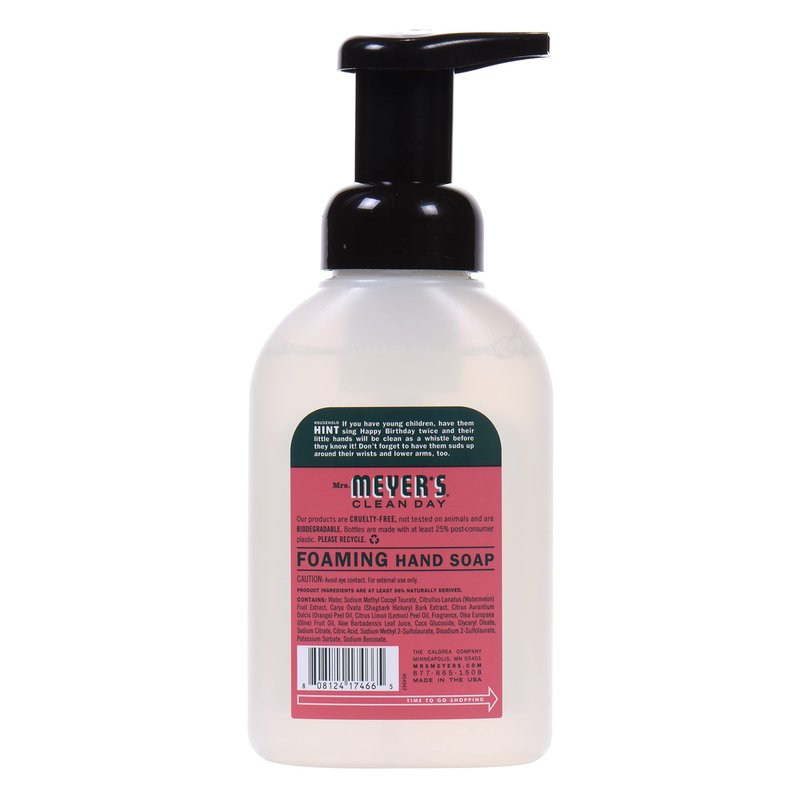 Mrs. MEYER'S CLEAN DAY Foaming Hand Soap, Watermelon, 10 OZ. (Pack of 4)