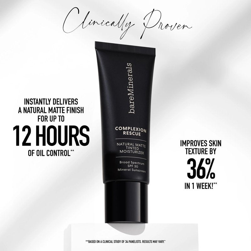 Complexion Rescue Natural Matte Tinted Moisturizer, Ginger 06, Vegan, Cruelty-Free & Dermatologist-Tested