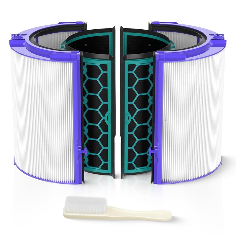 TP04 Replacement Filter | 360° Combi Glass HEPA & Activated Carbon Filter | Compatible with Dyson HP04, TP04, DP04, TP05, DP05 Air Purifi-er | Perfect Fit & Reliable | Easy to Install