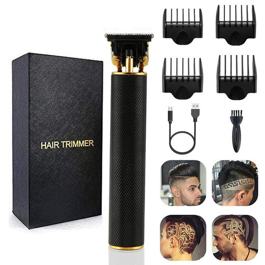 DEYOT Unisex Hair Trimmer Kit - Cordless, Rechargeable, Waterproof, with Guide Combs for Men