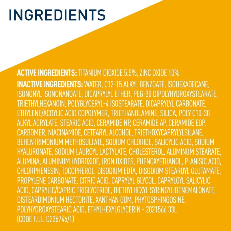 CeraVe Hydrating Mineral Sunscreen SPF 30 - Tinted Zinc Oxide Formula for a Healthy Glow | 1.7 Oz