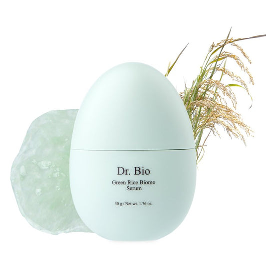 Dr. Bio Green Rice Biome Serum (1.69 fl.oz) with Probiotic, Reduce Dark Spots, Treat Hyperpigmentation & Blemish, Radiant Skin, Even Skin Tone, Fragrance-Free, Vegan Korean Skincare for sensitive skin