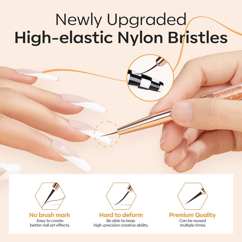 modelones Cat Eye Magnet, 5 in 1 Multifunction Nail Magnets for Cat Eye Gel Nail Polish, Magnetic Sticks Nail Design Glassy Moon French Flower Heart Cats Eye Effect Manicure DIY