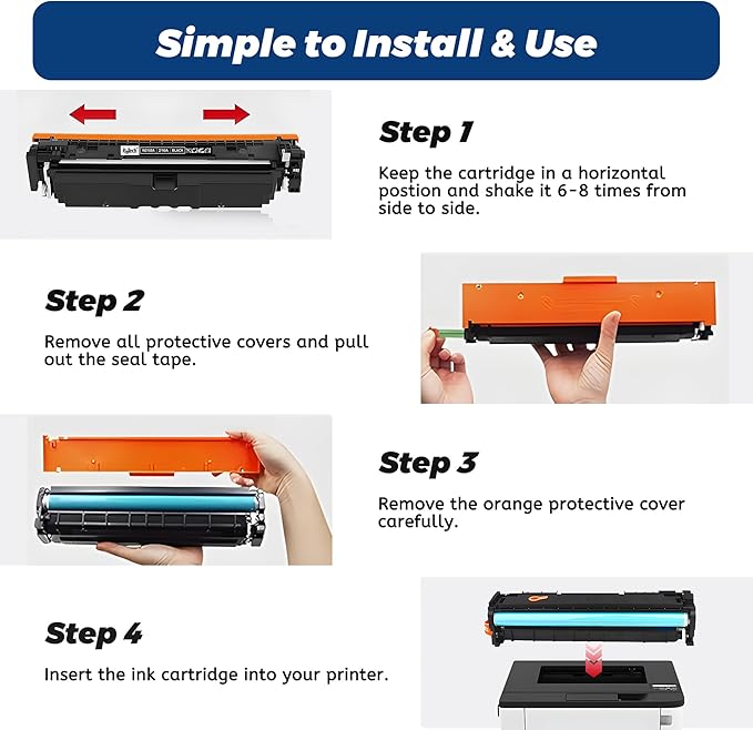 RitoTech 210A Black Toner Cartridges - for HP 210A 210X W2100A for HP Color Pro MFP 4301fdw 4301fdn Pro 4201dw 4201dn Printer Ink,2 Pack (with Chip)