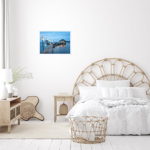 JCJMY 11x16 Picture Frame White for Wall Hanging, Wall Mounting Horizontally or Vertically, 11 x 16 Wall Gallery Poster Photo Frame with Shatter Resistant Plexiglass, White