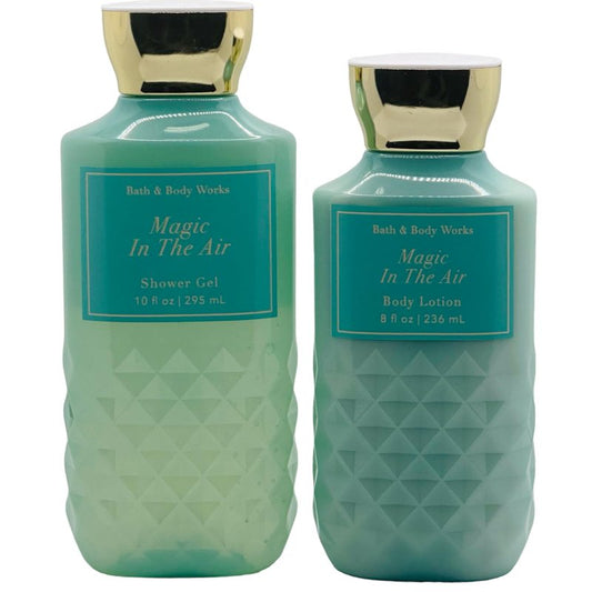 Bath and Body Works Gift Set of 10 oz Shower Gel and 8 oz Lotion (Magic In The Air)